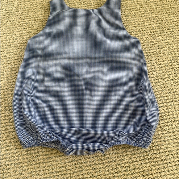 Boys 24 months classic whimsy blue gingham golf cart bubble - Picture 4 of 5